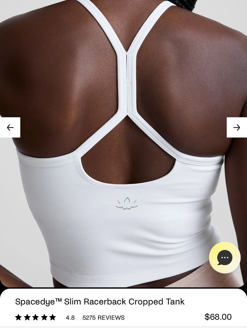 Beyond Yoga spacedye slim racerback cropped tank
